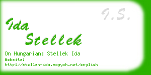 ida stellek business card